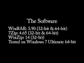 File Compressor Benchmark (Winrar 7Zip Winzip) Compared