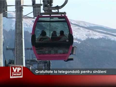 Gratuitate la telegondolă, pentru sinăieni
