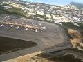 グアム国際空港 離陸映像 コンチネンタル航空の座席から撮影