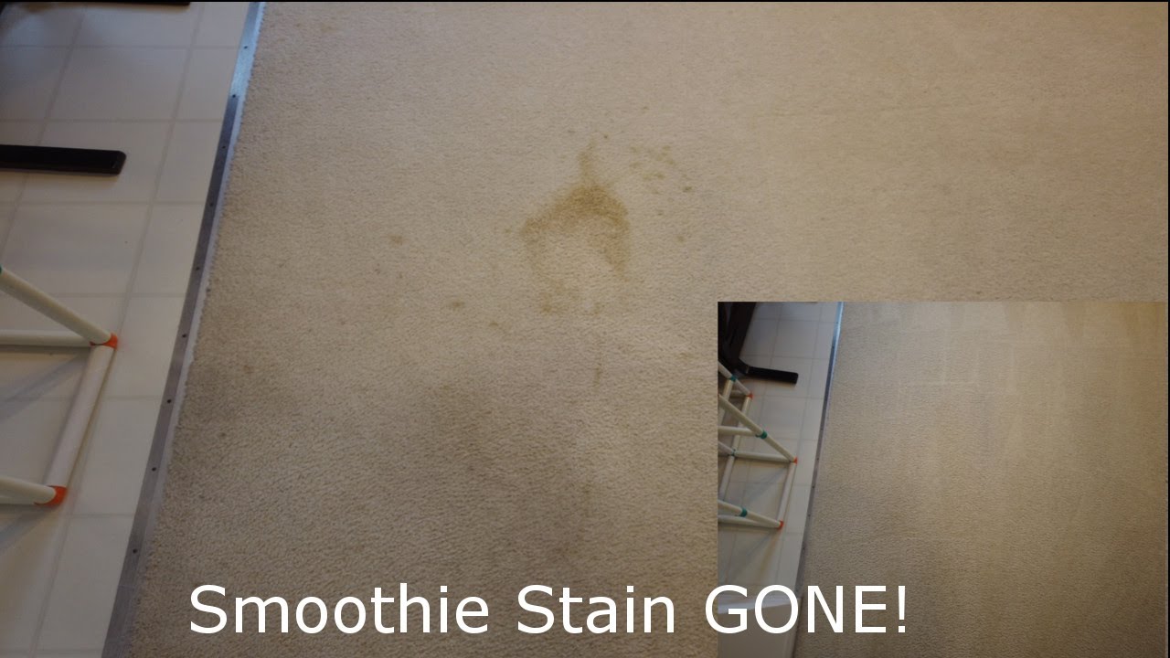 Smoothie Removal From Carpet