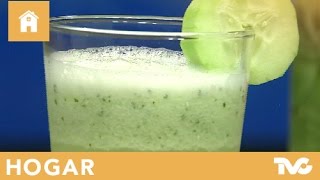 Cómo preparar agua de pepino, limón y hierbabuena