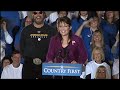 Sarah Palin speaks at Penn State 10/28/08