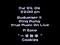 ??-cookies ????-budweiser x ping pung true music on live@ m zone