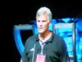 mark spitz, holder of 9 olympic gold medals, speaks at the 2008 maccabi games in detroit.