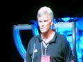 mark spitz, holder of 9 olympic gold medals, speaks at the 2008 maccabi games in detroit.
