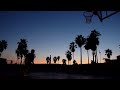 Diego's basketball shot at sunset -- Venice Beach courts, Venice Beach, California