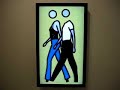 Bruce and Sara Walking, Julian Opie