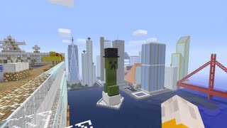 Minecraft Xbox - The City Outskirts - Newport City Tour - Part 3
