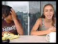 Kianna & Tiana eating (in hawaii 2 years ago)