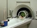 The hazards an MRI can have if proper safety precautions are not met. This demonstrates a flying projectile on a patients head.