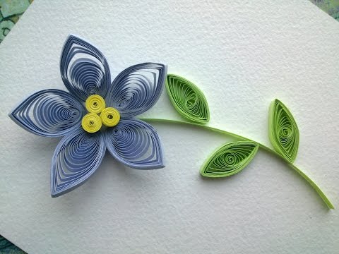 Play this video Quilling Flowers Tutorial make a beautiful Quilling flower. Paper art Quilling.