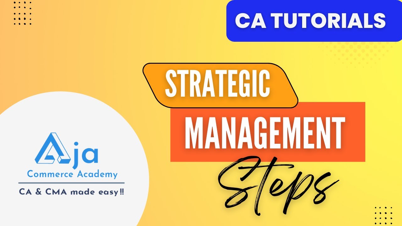 Strategic Management Steps || AJA commerce academy || CA Coaching in Hyderabad