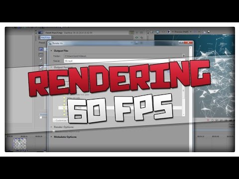 how to render sony vegas for youtube