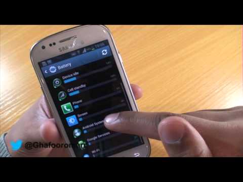 how to show battery percentage on galaxy y