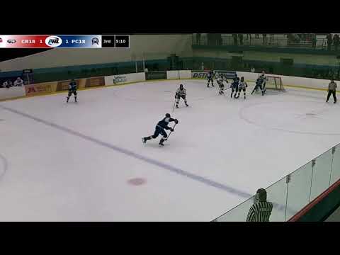 #44 playing point on PP, leads to tying goal