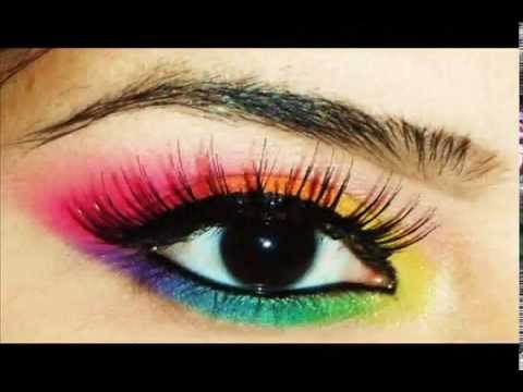Beauty Bit Bold And Bright Rainbow Eyeshadow Tutorial The Fat