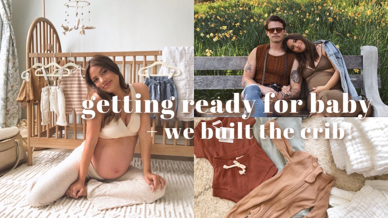 VLOG: building our crib, baby haul & afternoon at the gardens!