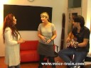 Songcoaching von Robin D. & SEER Leadsängerin Sassy für Sängerin und TV-Show Finalistin Eveleen ...