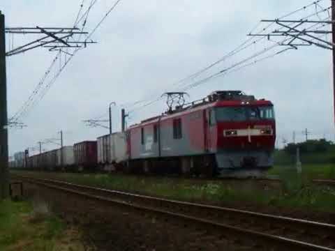 EH500金太郎の東北本線上り徐行運転
