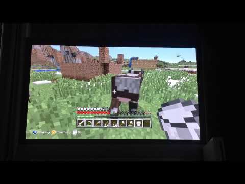 how to milk a cow in minecraft p.e