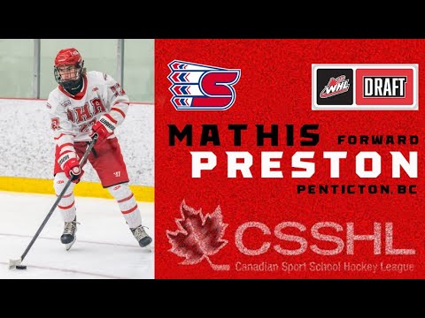 Mathis Preston 2023 WHL 3rd Overall Pick
