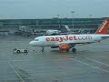 Easyjet A319 pushback at Stansted