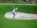 Golf swing Karrie Webb Bunker Shot at Singapore 2008