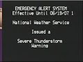 EAS Bulletin - Severe Thunderstorm Warning - Comcast