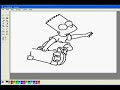 bart simpsin in ms paint
