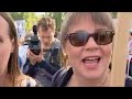 Protesters greet Bush\