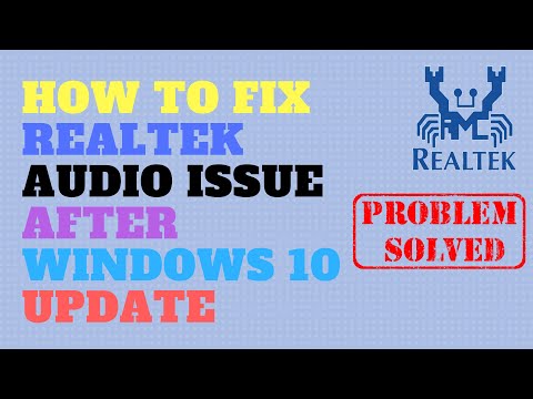 How to Fix Realtek Audio Issue After Windows 10 Update
