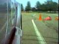 ford shelby cobra autocross run - fast cars, burn out
