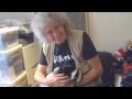 Brian May and Rescued Badger Cub, Virginia: April 2012