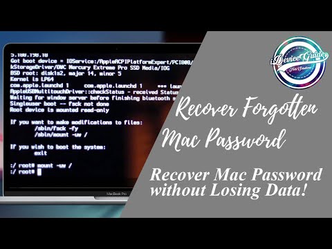 how to reset password on mac