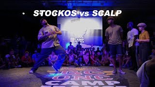 Stockos vs Scalp  – RedBull BC One Camp France 2018 7 to smoke Popping