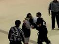 videos de hockey fight dallaire vs Justin Leinhos
