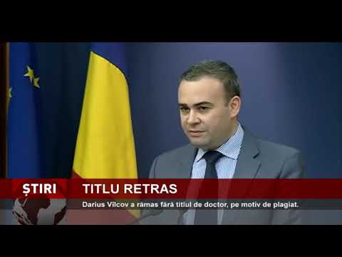 Darius Vîlcov a rămas fără titlul de doctor, pe motiv de plagiat