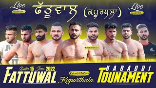 Fattuwal,Dalla (Kapurthala) Kabaddi Tournament 15 Jan 2022