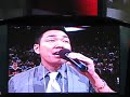 Paul Kim sings national anthem before Warriors-Lakers game 1/7/09