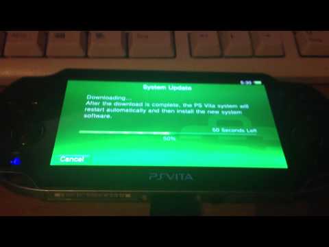 how to update ps vita