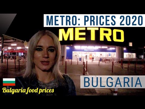 Bulgaria food prices. Metro: assortment and prices 2020