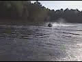 justin riding the innertube