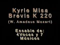 kyrie misa brevis k 220 mozart  4voces y 7 músicos 