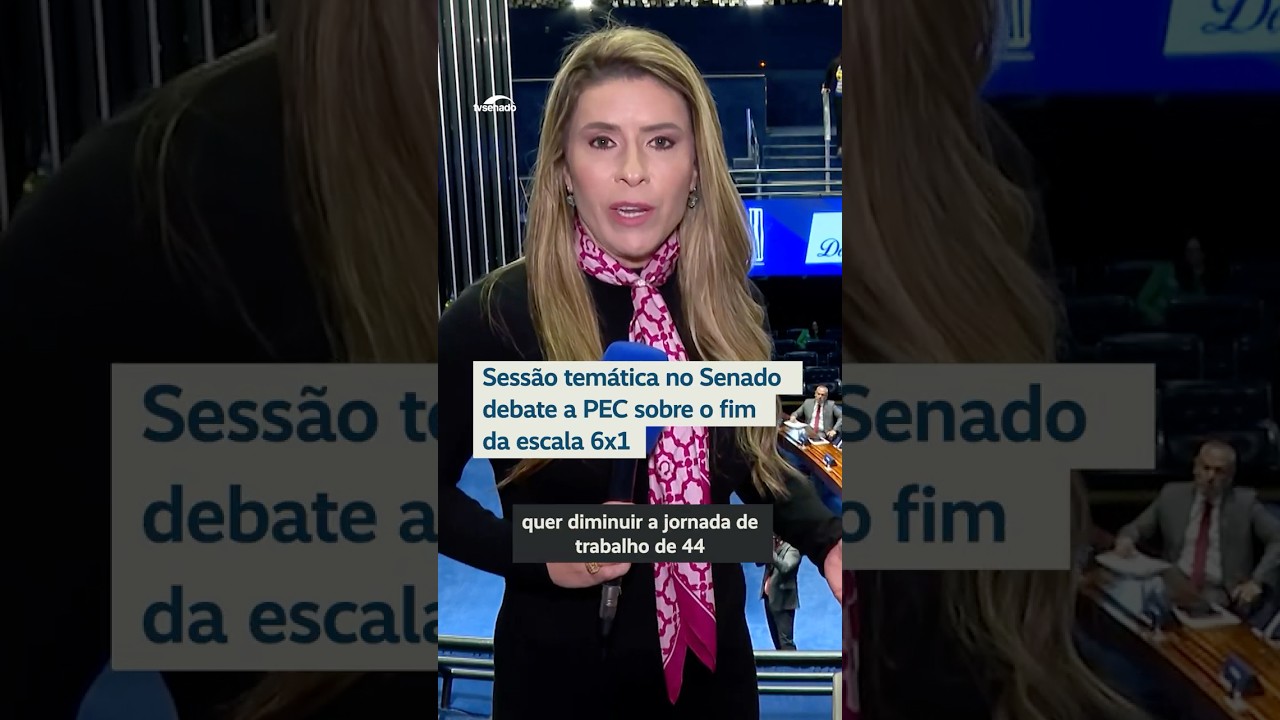 Escala 6x1: trabalhadores e empregadores debatem a PEC no Senado #Shorts