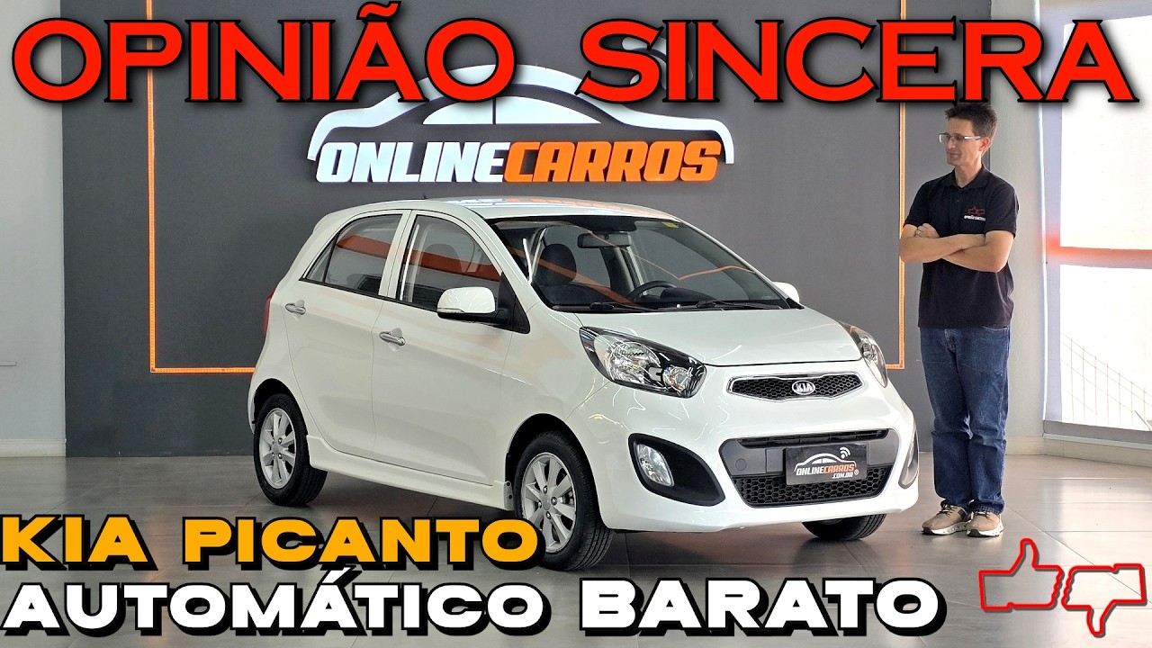 Carro automático BARATO? Kia Picanto! Não estraga, é ECONÔMICO, seguro, mas tem problemas. Avaliação