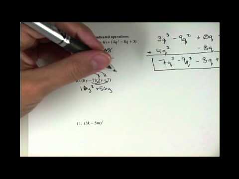how to perform the indicated operation