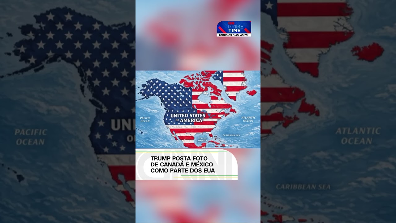 Trump posta imagem de Canadá, México e Groenlândia como território dos EUA | CNN Brasil