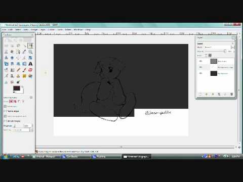 how to isolate line art with gimp