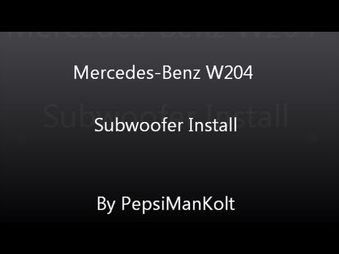 Mercedes-Benz C-Class W204 Subwoofer and Amp Install