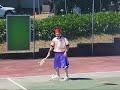 Lotto-Anden spelar tennis